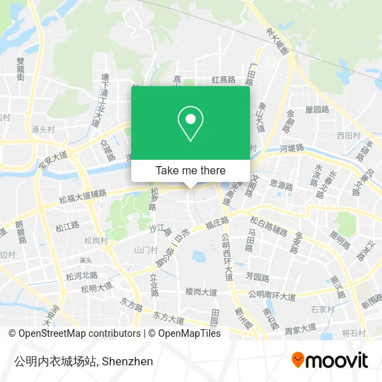 公明内衣城场站 map