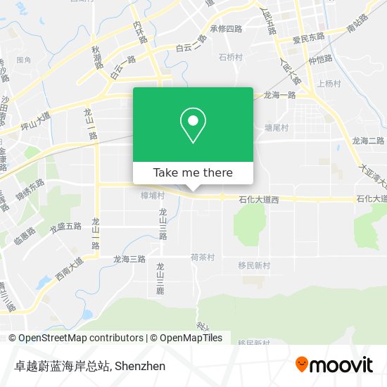 卓越蔚蓝海岸总站 map