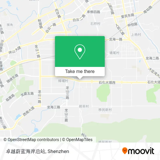 卓越蔚蓝海岸总站 map