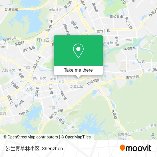 沙坣青草林小区 map