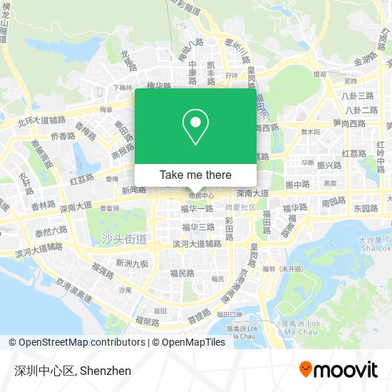 深圳中心区 map