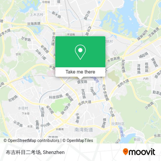 布吉科目二考场 map