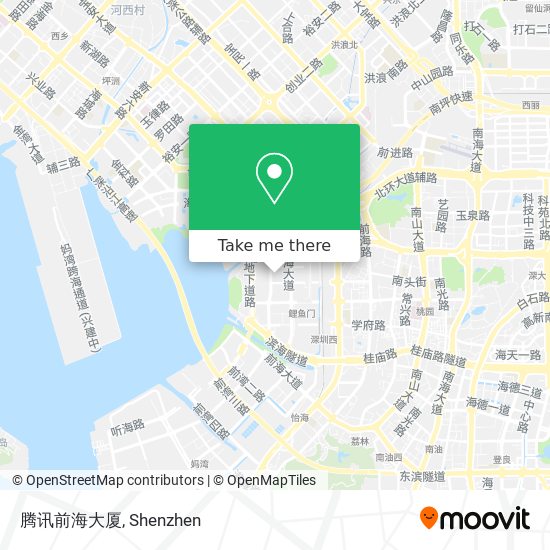 腾讯前海大厦 map