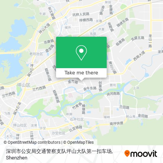 深圳市公安局交通警察支队坪山大队第一扣车场 map