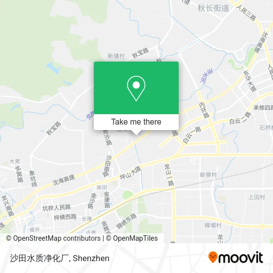 沙田水质净化厂 map