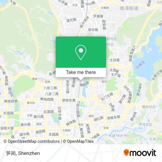 笋岗 map