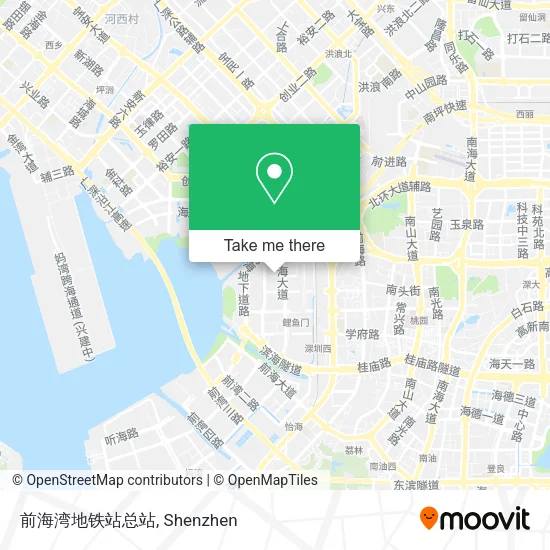 前海湾地铁站总站 map