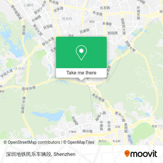 深圳地铁民乐车辆段 map