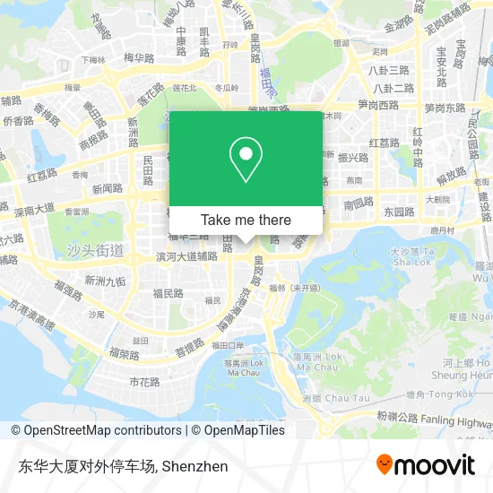 东华大厦对外停车场 map