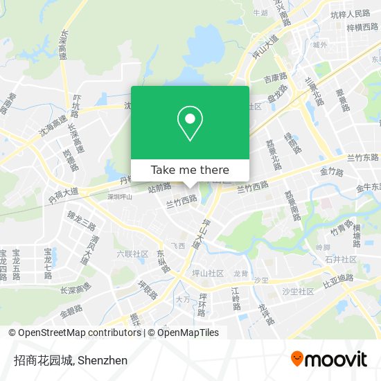 招商花园城 map
