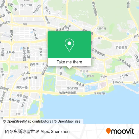 阿尔卑斯冰雪世界 Alps map