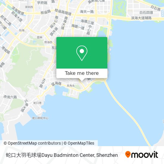 蛇口大羽毛球場Dayu Badminton Center map