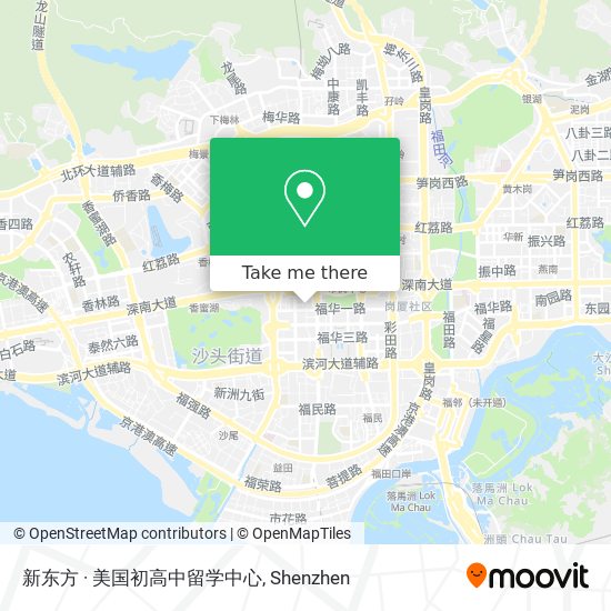 新东方 · 美国初高中留学中心 map