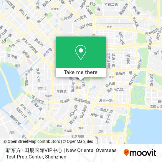 新东方 · 田厦国际VIP中心 | New Oriental Overseas Test Prep Center map