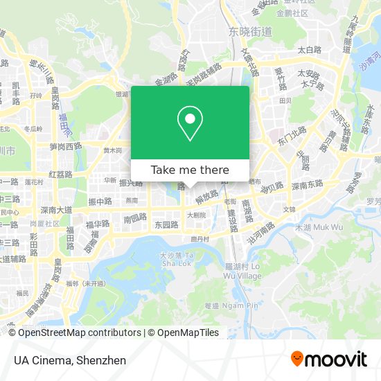 UA Cinema map