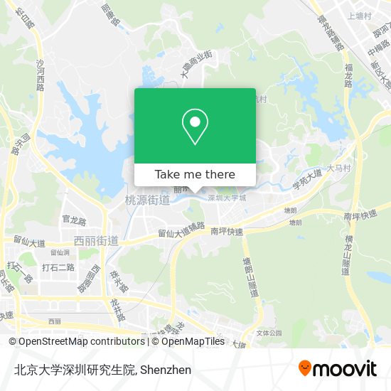 北京大学深圳研究生院 map