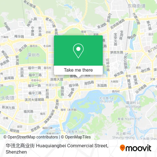 华强北商业街 Huaquiangbei Commercial Street map