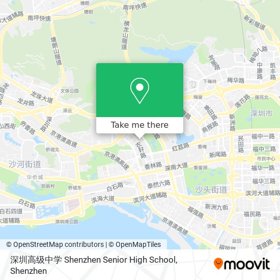 深圳高级中学 Shenzhen Senior High School map
