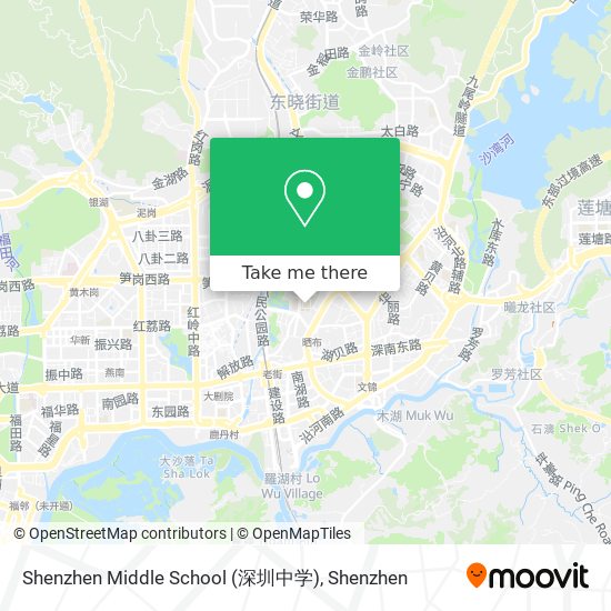 Shenzhen Middle School (深圳中学) map