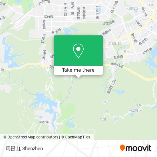 馬巒山 map