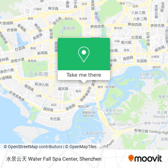 水景云天 Water Fall Spa Center map