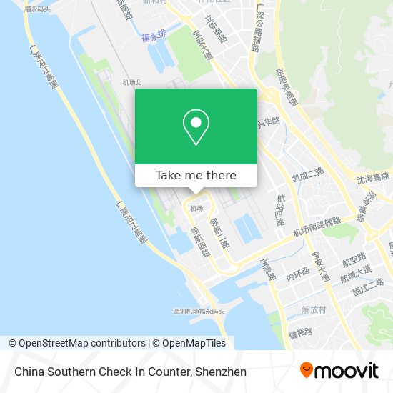 China Southern Check In Counter map