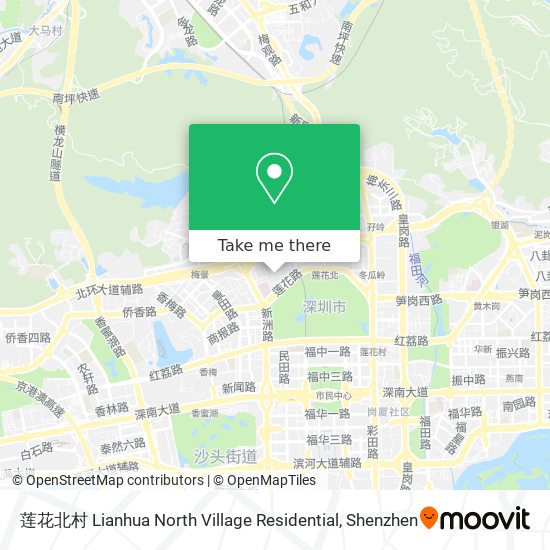 莲花北村 Lianhua North Village Residential map