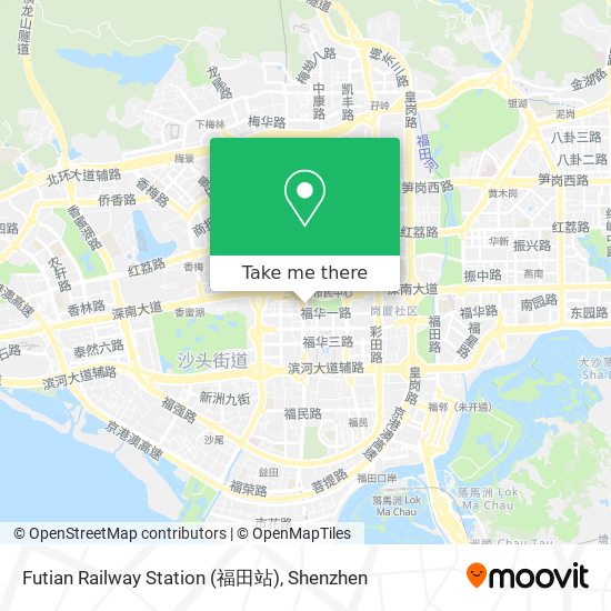 Futian Railway Station (福田站) map