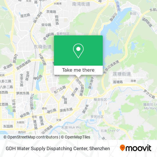 GDH Water Supply Dispatching Center map