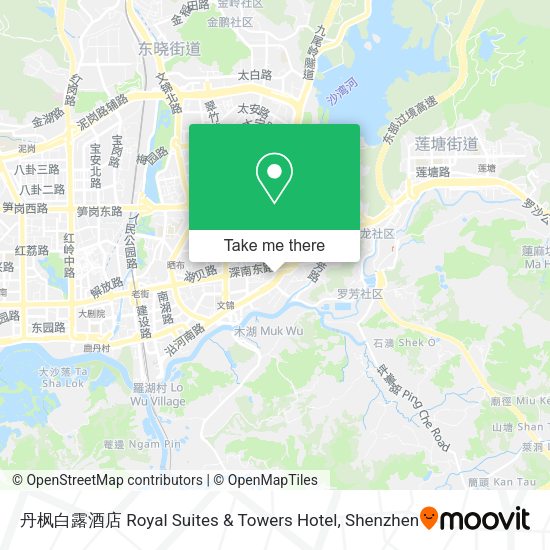 丹枫白露酒店 Royal Suites & Towers Hotel map