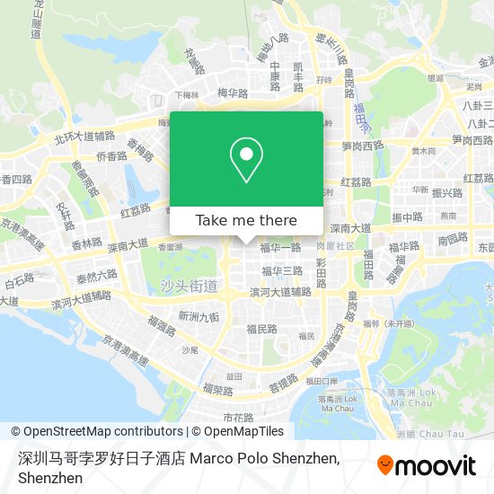 深圳马哥孛罗好日子酒店 Marco Polo Shenzhen map