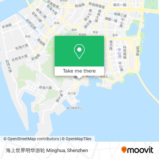 海上世界明华游轮 Minghua map