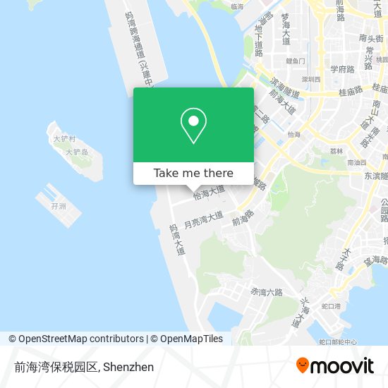 前海湾保税园区 map