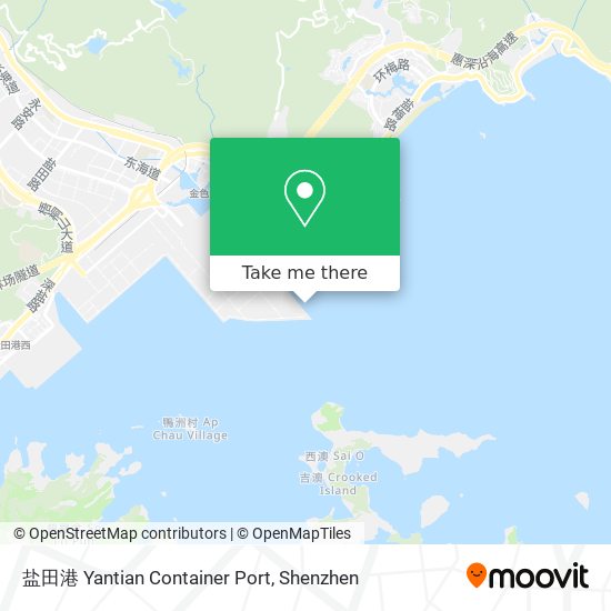 盐田港 Yantian Container Port map