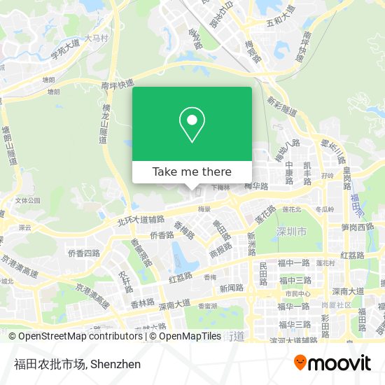 福田农批市场 map