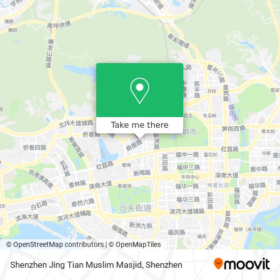 Shenzhen Jing Tian Muslim Masjid map