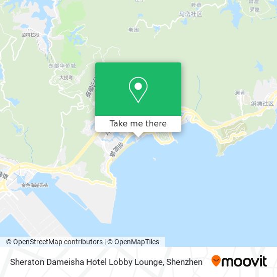 Sheraton Dameisha Hotel Lobby Lounge map