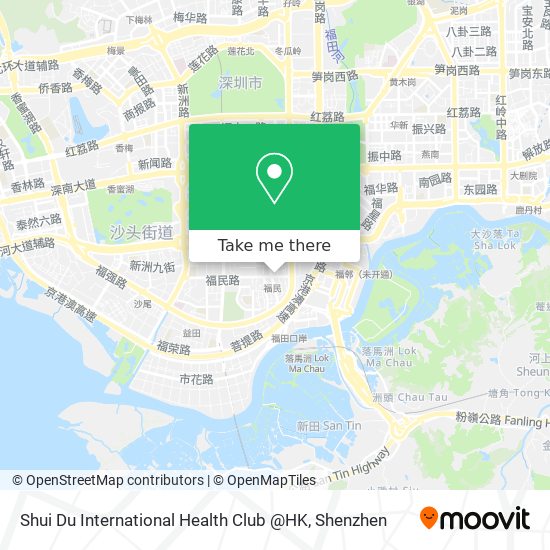Shui Du International Health Club @HK map