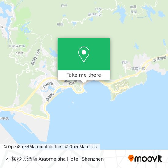 小梅沙大酒店 Xiaomeisha Hotel map