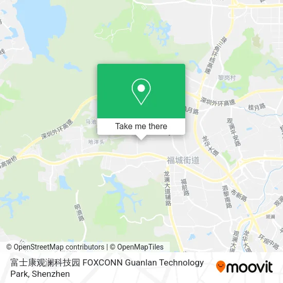 富士康观澜科技园 FOXCONN Guanlan Technology Park map