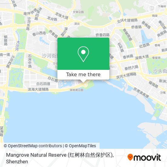 Mangrove Natural Reserve (红树林自然保护区) map