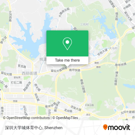 深圳大学城体育中心 map