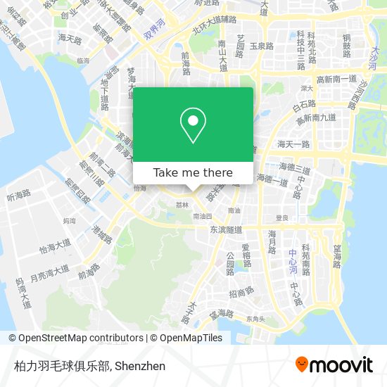 柏力羽毛球俱乐部 map
