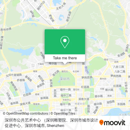 深圳市公共艺术中心 （深圳雕塑院、深圳市城市设计促进中心、深圳市城市 map