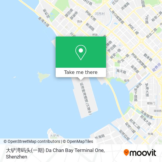 大铲湾码头(一期) Da Chan Bay Terminal One map