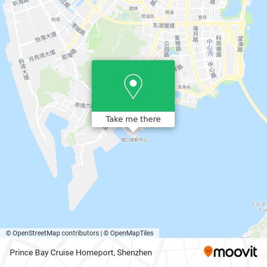 Prince Bay Cruise Homeport map