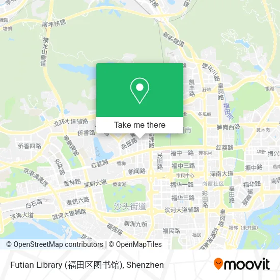 Futian Library (福田区图书馆) map