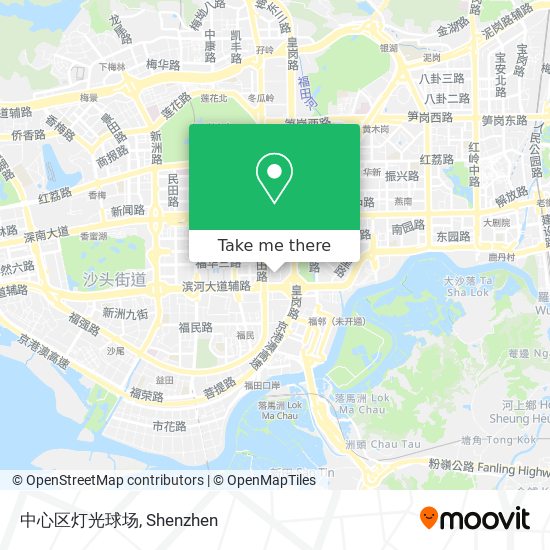 中心区灯光球场 map