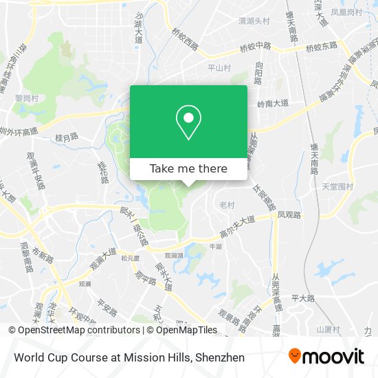 World Cup Course at Mission Hills map