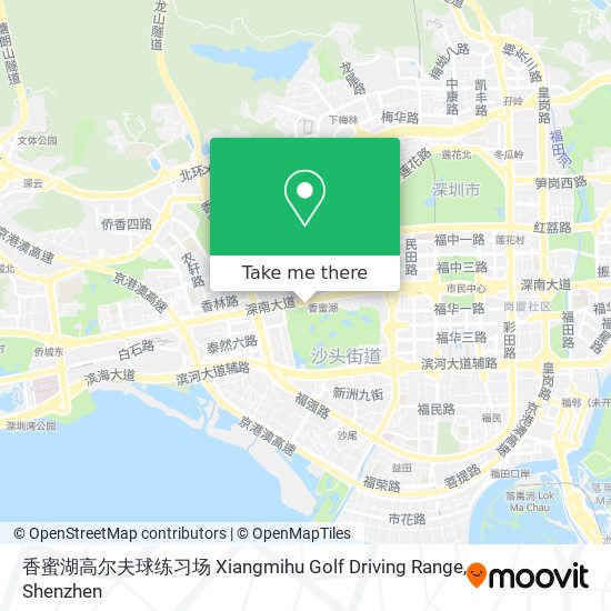 香蜜湖高尔夫球练习场 Xiangmihu Golf Driving Range map